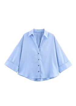 Damska luźna koszula - Niebieski XS ze sklepu Intimica.pl w kategorii Koszule damskie - zdjęcie 188335894