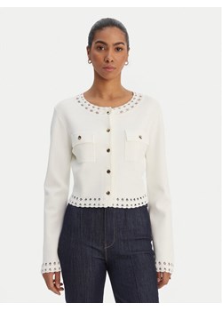 Fracomina Kardigan FR26ST8010K52401 Écru Regular Fit ze sklepu MODIVO w kategorii Swetry damskie - zdjęcie 188337270