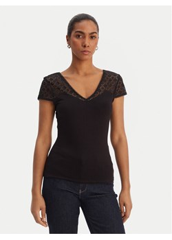 Morgan Bluzka 251-DFLO Czarny Slim Fit ze sklepu MODIVO w kategorii Bluzki damskie - zdjęcie 188337281