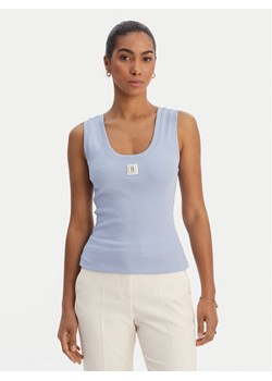 Fracomina Top FP26ST2001J40101 Błękitny Slim Fit ze sklepu MODIVO w kategorii Bluzki damskie - zdjęcie 188337314