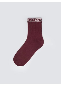 Skarpety damskie długie bordowe Bordi 604 ze sklepu Big Star w kategorii Skarpetki damskie - zdjęcie 188337863