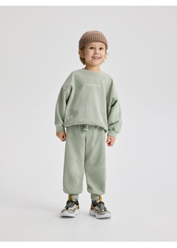 Reserved - Dzianinowy komplet oversize - jasnozielony ze sklepu Reserved w kategorii Komplety chłopięce - zdjęcie 188338512