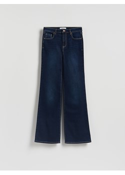 Reserved - Jeansy flare z wysokim stanem - granatowy ze sklepu Reserved w kategorii Jeansy damskie - zdjęcie 188338531