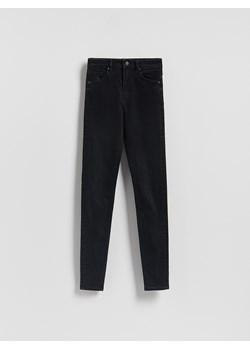 Reserved - Jeansy slim z dłuższą nogawką - czarny ze sklepu Reserved w kategorii Jeansy damskie - zdjęcie 188338544