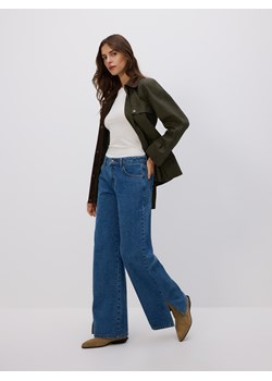 Reserved - Jeansy straight z rozcięciami - niebieski ze sklepu Reserved w kategorii Jeansy damskie - zdjęcie 188338554
