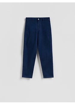 Reserved - Jeansy chino - granatowy ze sklepu Reserved w kategorii Jeansy damskie - zdjęcie 188338633