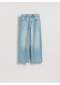 Reserved - Jeansy wide leg z krótszą nogawką - niebieski ze sklepu Reserved w kategorii Jeansy damskie - zdjęcie 188338643