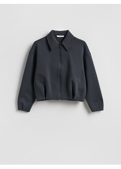 Reserved - Rozpinana bluza - ciemnoszary ze sklepu Reserved w kategorii Bluzy damskie - zdjęcie 188338731