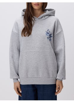 Reserved - Bluza z haftowanym wzorem - jasnoszary ze sklepu Reserved w kategorii Bluzy damskie - zdjęcie 188338734