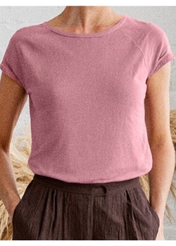 Sinsay - Koszulka z krótkim rękawem - różowy ze sklepu Sinsay w kategorii Bluzki damskie - zdjęcie 188339760