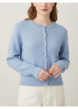 Sinsay - Kardigan z guzikami z domieszką wełny - niebieski ze sklepu Sinsay w kategorii Swetry damskie - zdjęcie 188339803