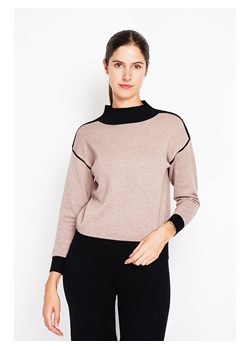 William de Faye Sweter w kolorze beżowo-czarnym ze sklepu Limango Polska w kategorii Swetry damskie - zdjęcie 188340321