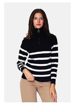 William de Faye Sweter w kolorze czarno-białym ze sklepu Limango Polska w kategorii Swetry damskie - zdjęcie 188340454