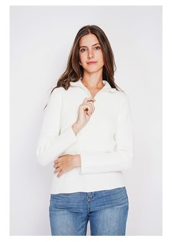 William de Faye Sweter w kolorze białym ze sklepu Limango Polska w kategorii Swetry damskie - zdjęcie 188340500