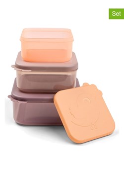 done by deer Pudełka (3 szt.) "Deer" w kolorze jasnoróżowo-brzoskwiniowym ze sklepu Limango Polska w kategorii Pojemniki kuchenne - zdjęcie 188342503