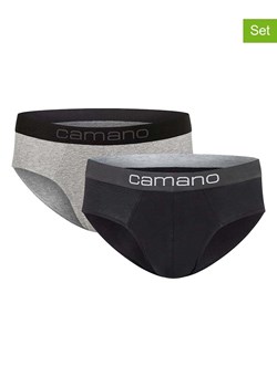 camano Slipy (2 pary) w kolorze czarno-szarym ze sklepu Limango Polska w kategorii Majtki męskie - zdjęcie 188342753