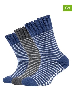 camano Skarpety (3 pary) w kolorze szaro-niebieskim ze sklepu Limango Polska w kategorii Skarpetki dziecięce - zdjęcie 188342893