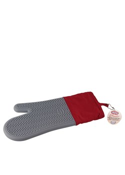 Dr. Oetker Rękawica kuchenna "Flexxible" w kolorze czerwono-szarym - 31 x 14 cm ze sklepu Limango Polska w kategorii Tekstylia kuchenne - zdjęcie 188344581