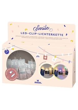 moses. Łańcuch świetlny LED "Smile" w różnych kolorach - dł. 105 cm ze sklepu Limango Polska w kategorii Oświetlenie - zdjęcie 188345914