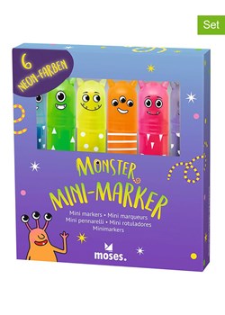 moses. Mini markery (2x 6 szt.) "Monster" w różnych kolorach ze sklepu Limango Polska w kategorii Akcesoria biurowe - zdjęcie 188346054