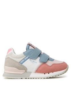Sneakersy Pepe Jeans London Basic Gk PGS30565 Niebieski ze sklepu eobuwie.pl w kategorii Buty sportowe dziecięce - zdjęcie 188346401