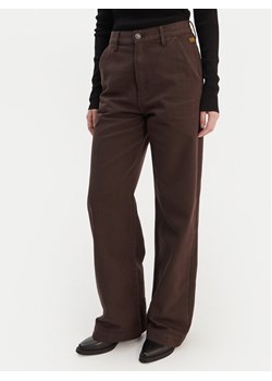 G-Star Raw Spodnie materiałowe Deck 2.0 D26432-E078 Brązowy Wide Leg ze sklepu MODIVO w kategorii Spodnie damskie - zdjęcie 188346590