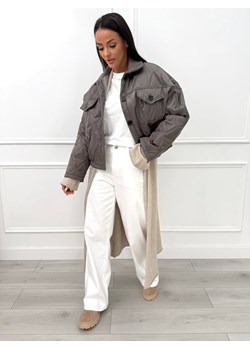 Fango Krótka Kurtka z Kieszeniami ze sklepu ModnaKiecka.pl w kategorii Kurtki damskie - zdjęcie 188346900