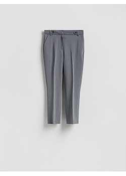 Reserved - Spodnie w kant - ciemnoszary ze sklepu Reserved w kategorii Spodnie damskie - zdjęcie 188347171