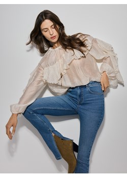 Reserved - Jeansy slim fit z rozcięciem - niebieski ze sklepu Reserved w kategorii Jeansy damskie - zdjęcie 188347260