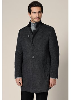 Płaszcz Szary z Wełną Tilburg ze sklepu Lancerto S.A. w kategorii Płaszcze męskie - zdjęcie 188347403