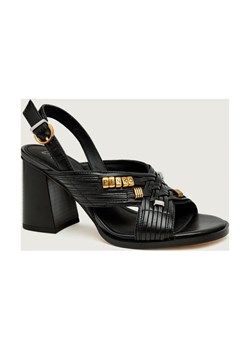 Pinko Skórzane sandały na słupku LARA 05 ze sklepu Gomez Fashion Store w kategorii Sandały damskie - zdjęcie 188347474