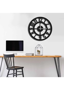 ABERTO DESIGN Zegar ścienny w kolorze czarnym - Ø 49 cm ze sklepu Limango Polska w kategorii Zegary - zdjęcie 188348494