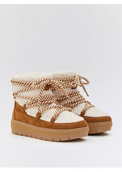 Bellucci Botki zimowe w kolorze jasnobrązowym ze sklepu Limango Polska w kategorii Śniegowce damskie - zdjęcie 188348614
