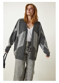 Happiness Istanbul Kardigan w kolorze antracytowym ze sklepu Limango Polska w kategorii Swetry damskie - zdjęcie 188348712