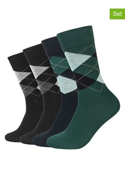 camano Skarpety (4 pary) w kolorze czarno-zielonym ze sklepu Limango Polska w kategorii Skarpetki męskie - zdjęcie 188348860