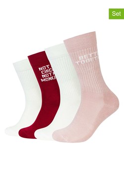 s.Oliver Skarpety (4 pary) w kolorze czerwono-jasnoróżowo-białym ze sklepu Limango Polska w kategorii Skarpetki męskie - zdjęcie 188348950