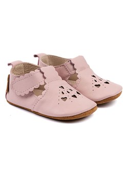 mikk-line Skórzane buty w kolorze jasnoróżowym do nauki chodzenia ze sklepu Limango Polska w kategorii Sandały dziecięce - zdjęcie 188348962