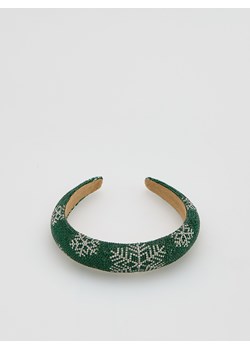 Reserved - Opaska z kryształkami - ciemnozielony ze sklepu Reserved w kategorii Ozdoby do włosów dziewczęce - zdjęcie 188349730