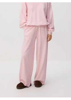 Reserved - Spodnie dresowe z szerokimi nogawkami - pastelowy róż ze sklepu Reserved w kategorii Spodnie damskie - zdjęcie 188350500