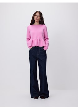 Reserved - Sweter z baskinką - różowy ze sklepu Reserved w kategorii Bluzki damskie - zdjęcie 188350831