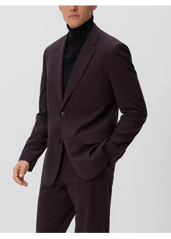 Reserved - Marynarka slim fit z domieszką wiskozy - mahoniowy ze sklepu Reserved w kategorii Marynarki męskie - zdjęcie 188351044