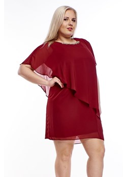 Sukienka FSU1015 BORDOWY ze sklepu fokus.pl w kategorii Sukienki - zdjęcie 188351214