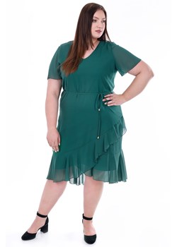 Sukienka FSU1076 ZIELONY ze sklepu fokus.pl w kategorii Sukienki - zdjęcie 188351253