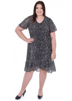 Sukienka FSU1076 CZARNY ekri łezki ze sklepu fokus.pl w kategorii Sukienki - zdjęcie 188351334