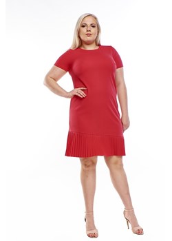 Sukienka FSU928 MALINOWY ze sklepu fokus.pl w kategorii Sukienki - zdjęcie 188351352