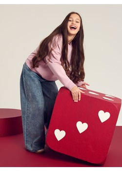 Sinsay - Jeansy wide leg z ozdobnymi dżetami - Inny ze sklepu Sinsay w kategorii Spodnie dziewczęce - zdjęcie 188351843