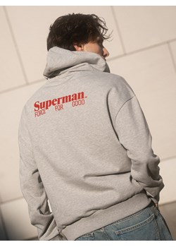 Reserved - Bluza z kapturem SUPERMAN™ - jasnoszary ze sklepu Reserved w kategorii Bluzy damskie - zdjęcie 188353602