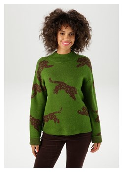 Aniston Sweter w kolorze zielonym ze sklepu Limango Polska w kategorii Swetry damskie - zdjęcie 188354203