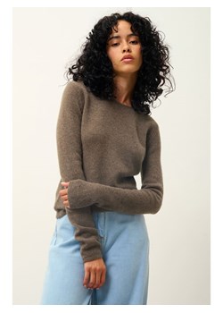 AUTHENTIC CASHMERE Kaszmirowy sweter "Ivy" w kolorze brązowym ze sklepu Limango Polska w kategorii Swetry damskie - zdjęcie 188354230