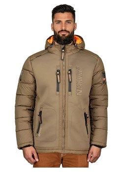 Geographical Norway Kurtka puchowa "Beachwood" w kolorze jasnobrązowym ze sklepu Limango Polska w kategorii Kurtki męskie - zdjęcie 188354270